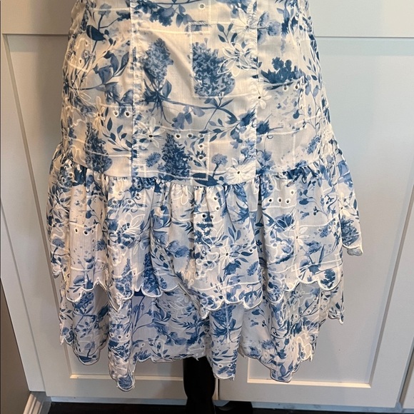 En Saison Blue and White Floral Mini Dress S - Picture 4 of 9